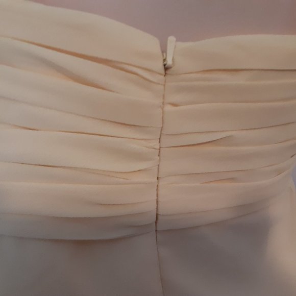 Bill Levkoff  Butter or Canary Yellow Chiffon One Shoulder Faux Wrap Sho… - Picture 12 of 16